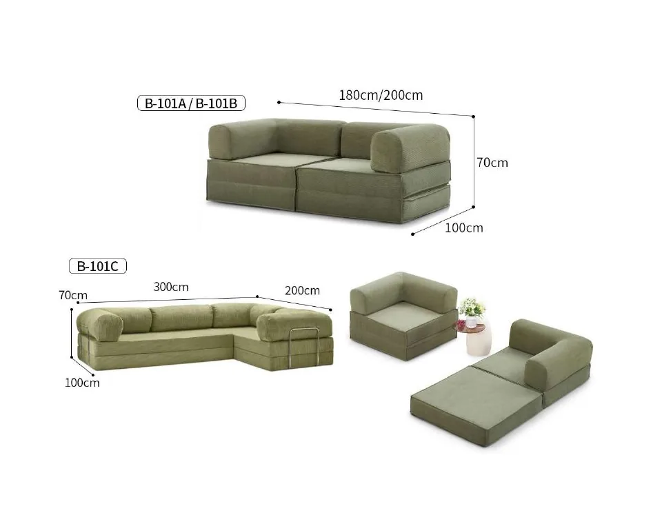 B-101 convertible sofas reference configurations