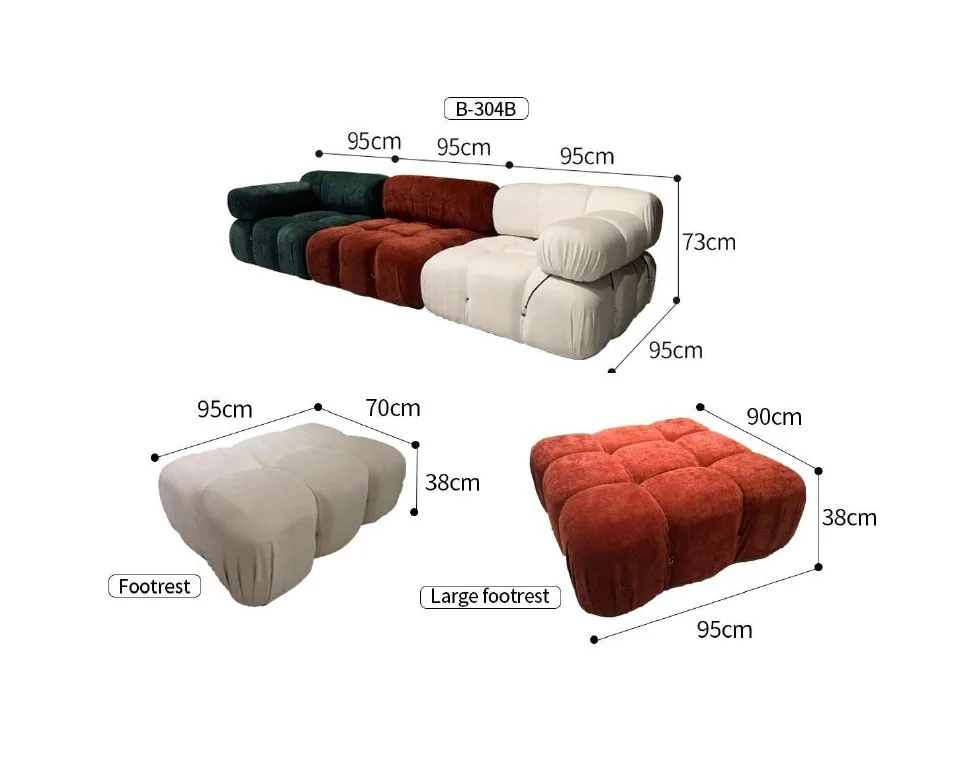 B-304 contemporary sofas reference configurations