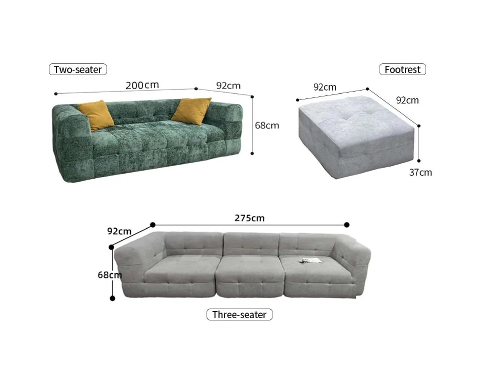B-307 contemporary sofas reference configurations