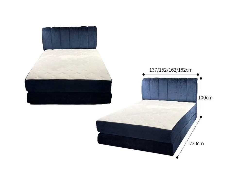 B-601 compressed upholstered beds reference configurations